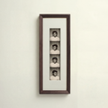Chamfered Dark Walnut Photobooth Frame - White Mount