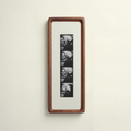 Bevelled Walnut Photobooth Frame - White Mount
