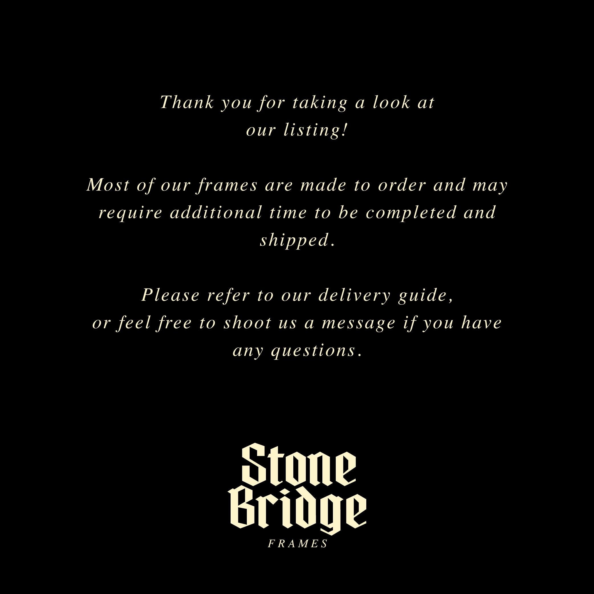 Boho Handpainted Picture Frame