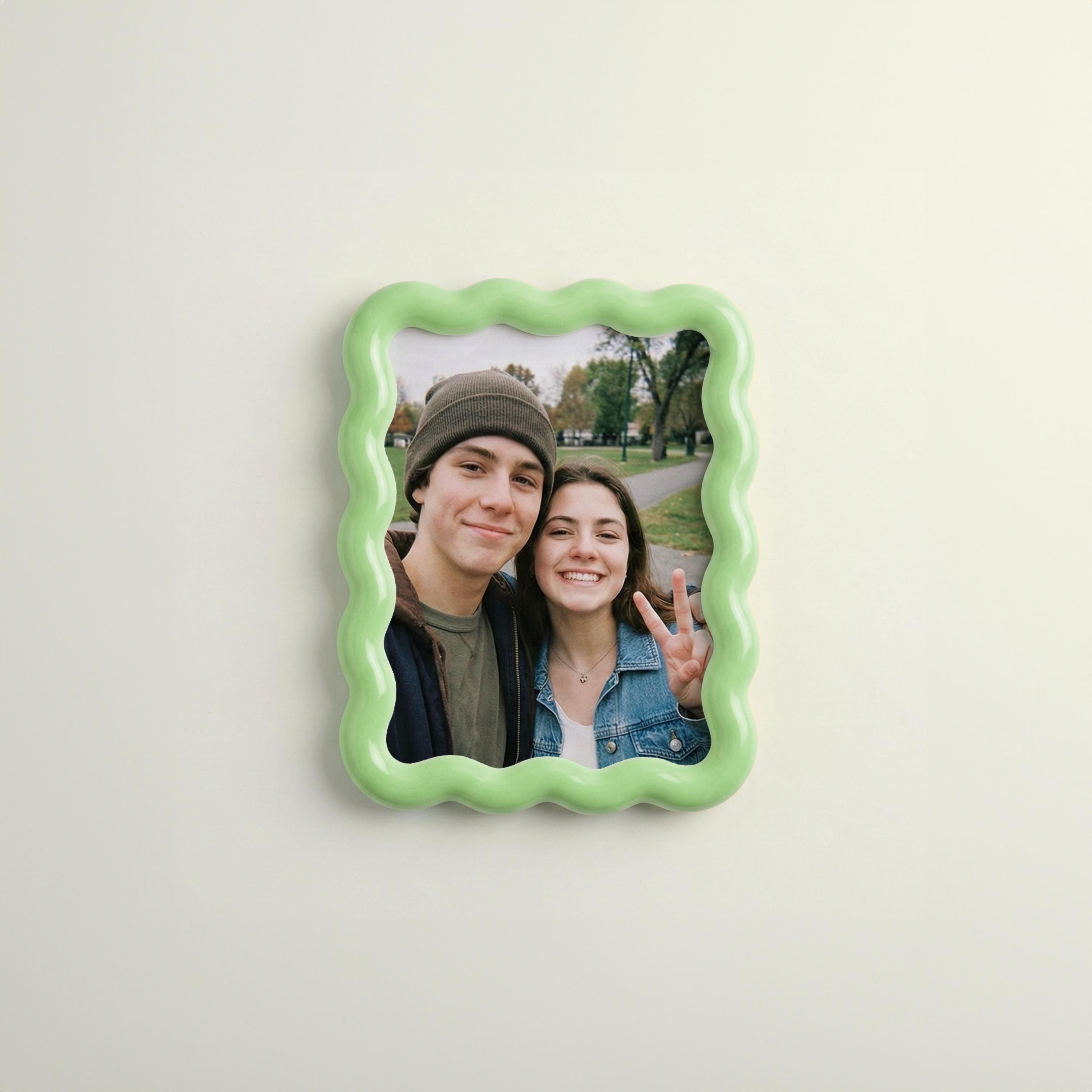 Pastel Wavy Picture Frame