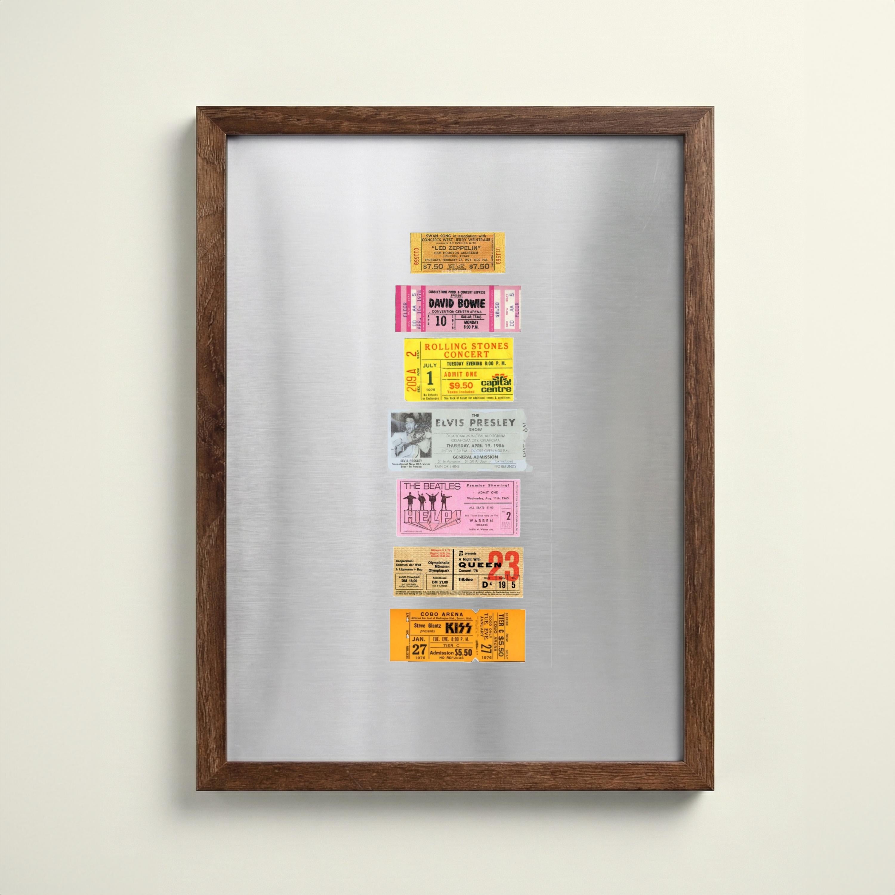 Magnetic Walnut Wood Frame with Aluminium Backing – Mount-Free