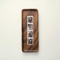 Walnut Photobooth Frame for Photo Strip Prints - Mount-free