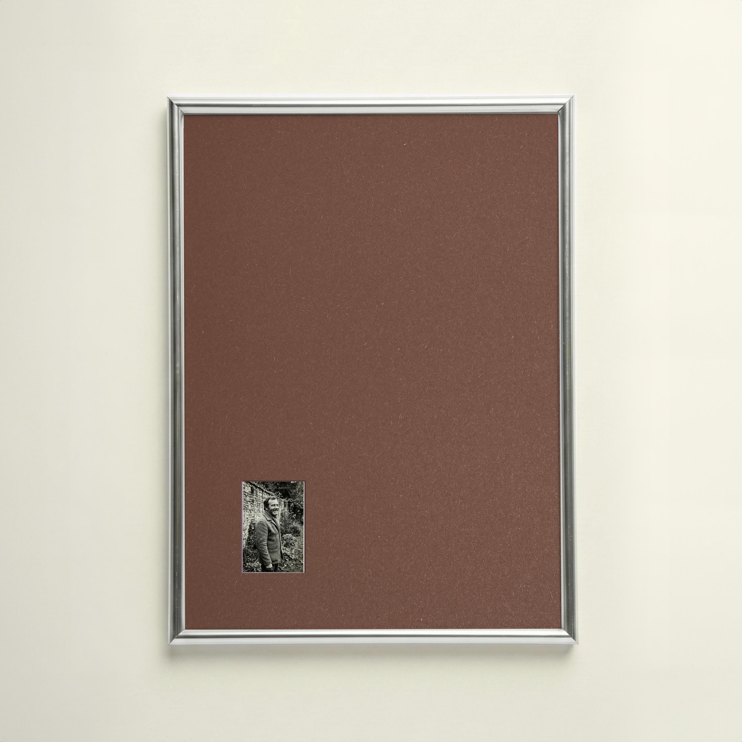 A3 Silver Picture Frame: Modern Offset Mount for Small Photos