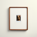 Bevelled Walnut Polaroid Frame - Instax Mini